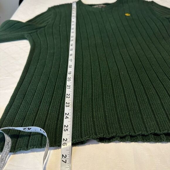 Vintage Abercrombie & Fitch Green Ribbed Knit Sweater Womens Medium Heavyweight - Picture 6 of 7